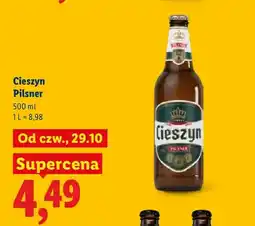 Lidl Piwo Cieszyn Pilsner oferta