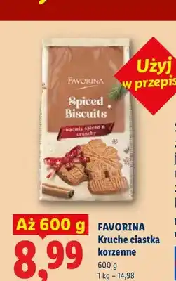 Lidl Kruche ciastka korzenne Favorina oferta
