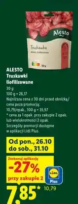 Lidl Truskawki liofilizowane Alesto oferta