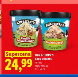 Lidl Lody w kubku Ben & Jerry's Vanilla Pecan Blondie oferta