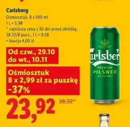 Lidl Piwo Carlsberg 8-pak oferta