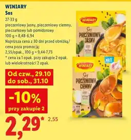 Lidl Sos pieczeniowy jasny Winiary oferta
