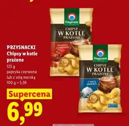 Lidl Chipsy w kotle prażone Przysnacki z solą morską oferta