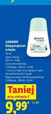 Lidl Antyperspirant w kulce Garnier oferta
