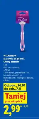 Lidl Maszynka do golenia Cherry Blossom Wilkinson oferta