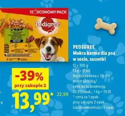 Lidl Mokra karma dla psa w sosie saszetki 12-pak Pedigree oferta