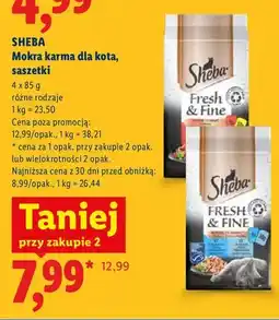 Lidl Mokra karma dla kota saszetki Sheba oferta