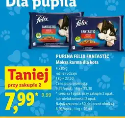 Lidl Mokra karma dla kota Purina Felix Fantastic oferta