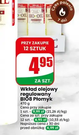 Dino Wkład olejowy regulowany bio8 płomyk oferta