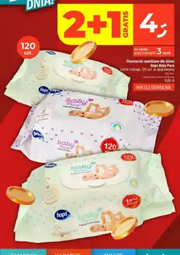Dealz Chusteczki nawilżane dla dzieci Hops Baby Pure oferta