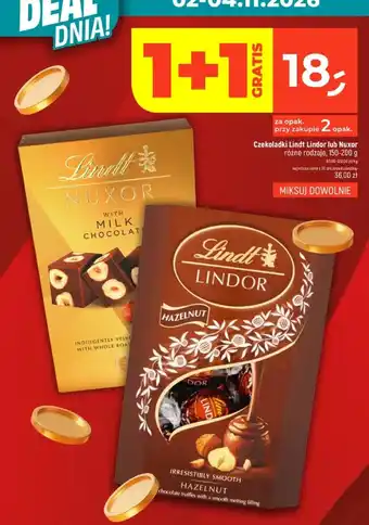 Czekoladki Lindt Lindor lub Nuxor