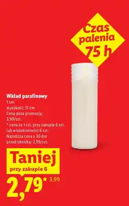 Lidl Wkład parafinowy oferta