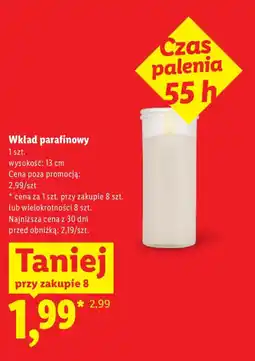 Lidl Wkład parafinowy oferta