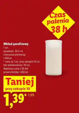 Lidl Wkład parafinowy oferta