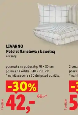 Lidl Pościel flanelowa z bawełną LIVARNO oferta