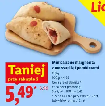 Minicalzone margherita z mozzarellą i pomidorami