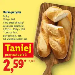 Lidl Bułka paryska oferta