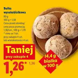 Lidl Bułka wysokobiałkowa oferta