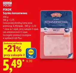 Lidl Szyinka konserwowa Pikok oferta