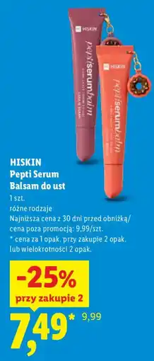 Lidl HISKIN Pepti Serum Balsam do ust oferta