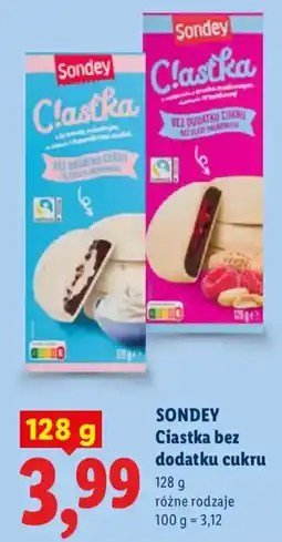 Lidl Sondey Ciastka bez dodatku cukru oferta