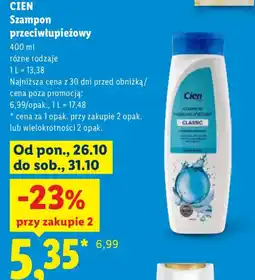 Lidl CIEN Szampon przeciwłupieżowy oferta