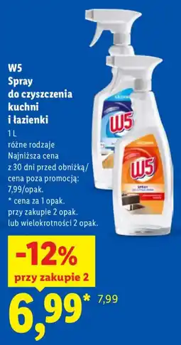 Lidl Spray do czyszczenia kuchni i łazienki W5 oferta