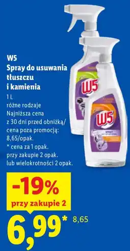 Lidl Spray do usuwania tłuszczu i kamienia W5 oferta