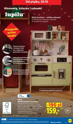 Lidl Lupilu kuchnia drewniana oferta