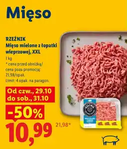 Lidl Mięso mielone z łopatki wieprzowej, XXL oferta