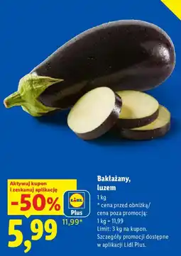 Lidl Bakłażany, luzem oferta