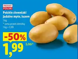 Lidl Polskie ziemniaki jadalne myte, luzem oferta