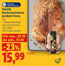 Lidl Kaczka faszerowana grzybami i kaszą oferta