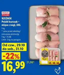Lidl Rzeźnik Polski kurczak – mięso z nogi, XXL oferta