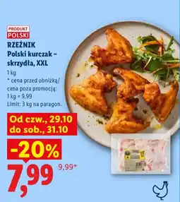 Lidl Rzeźnik Polski kurczak - skrzydła, XXL oferta