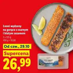 Lidl Łosoś wędzony na gorąco z czarnym i białym sezamem oferta