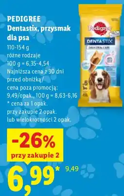 Lidl Pedigree Dentastix, przysmak dla psa oferta