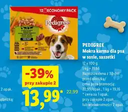 Lidl Pedigree Mokra karma dla psa w sosie, saszetki oferta