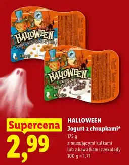 Lidl Halloween Jogurt z chrupkami oferta