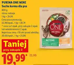 Lidl Sucha karma dla psa Purina One Mini oferta