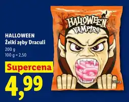 Lidl Halloween Żelki zęby Draculi oferta