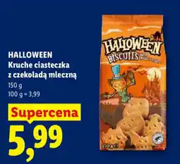 Lidl Halloween Kruche ciasteczka z czekoladą mleczną oferta