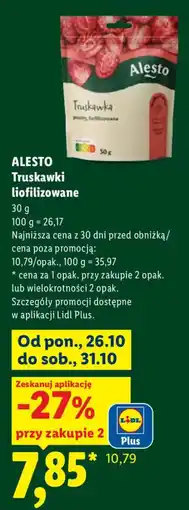 Lidl Truskawki liofilizowane oferta