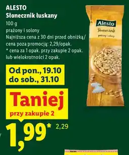 Lidl Słonecznik łuskany Alesto oferta