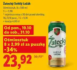 Lidl Zatecky Světlý Ležák oferta