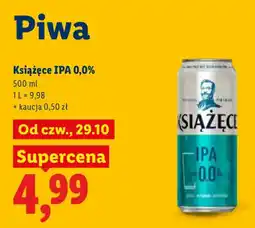 Lidl Piwa książęce ipa 0,0% oferta