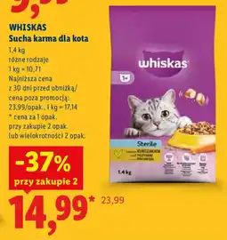 Lidl WHISKAS Sucha karma dla kota oferta