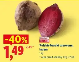 Lidl Polskie buraki czerwone, luzem oferta