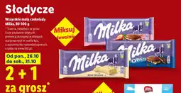 Lidl Wszystkie małe czekolady Milka oferta