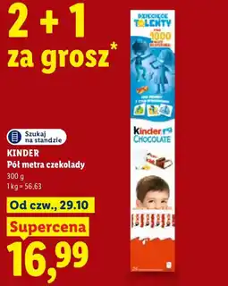 Lidl Kinder Pół metra czekolady oferta
